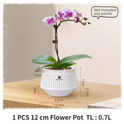 Meshpot Orchid Pots with Holes Flower Pot for Repotting Plastic Planter Indoor-Outdoor Plants Home Decorative air Plant Pot