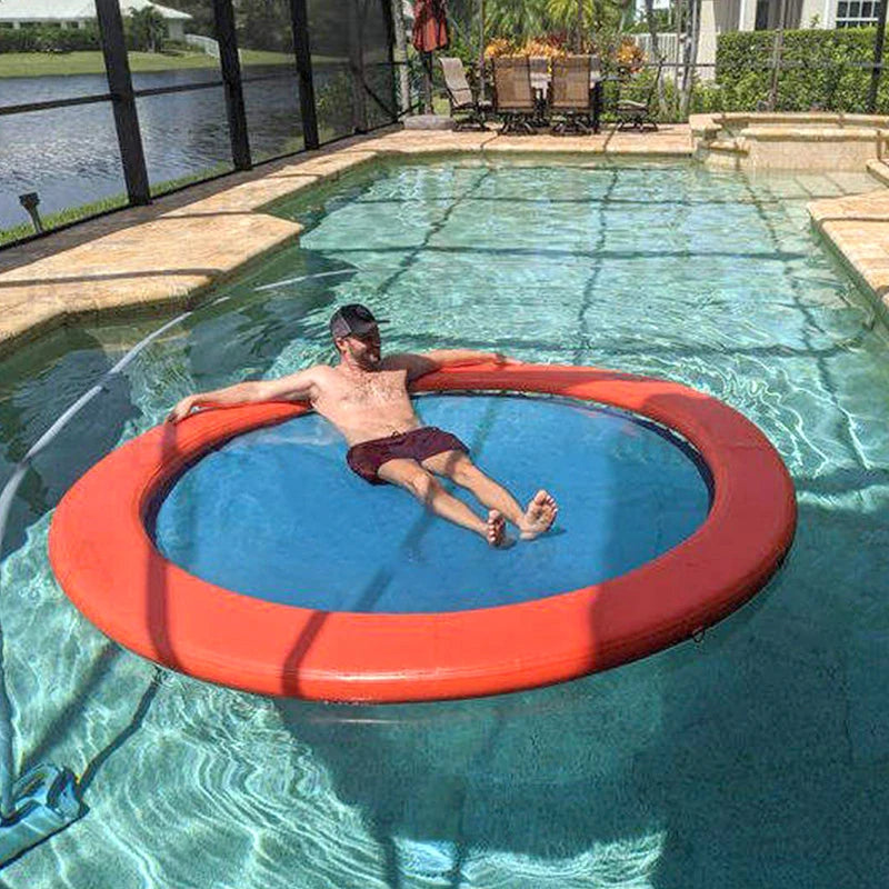 customized Portable Floating Water Hammock with Mesh Float Swimming Lounger Pool Inflatable