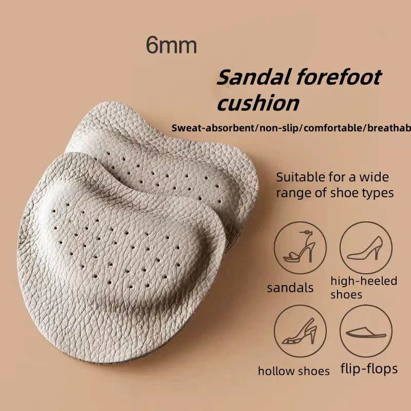 2 Pairs Of Ladies Sandal Forefoot Cushion High Heel Non Slip Foot Care Insole The Shoe Self Adhesive Stickers