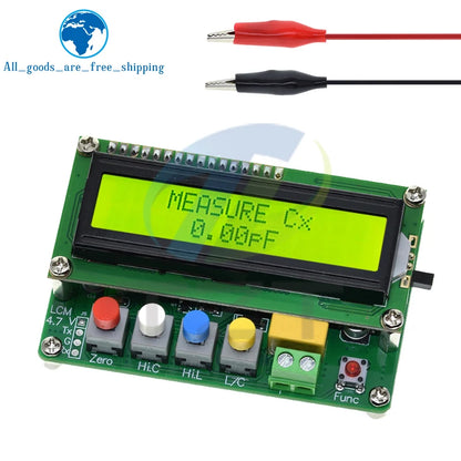 TZT LC-100A Digital LCD Capacitance Inductance Meter LC Meter 1pF-100mF 1uH-100H LCD Display High Precision Fully functional