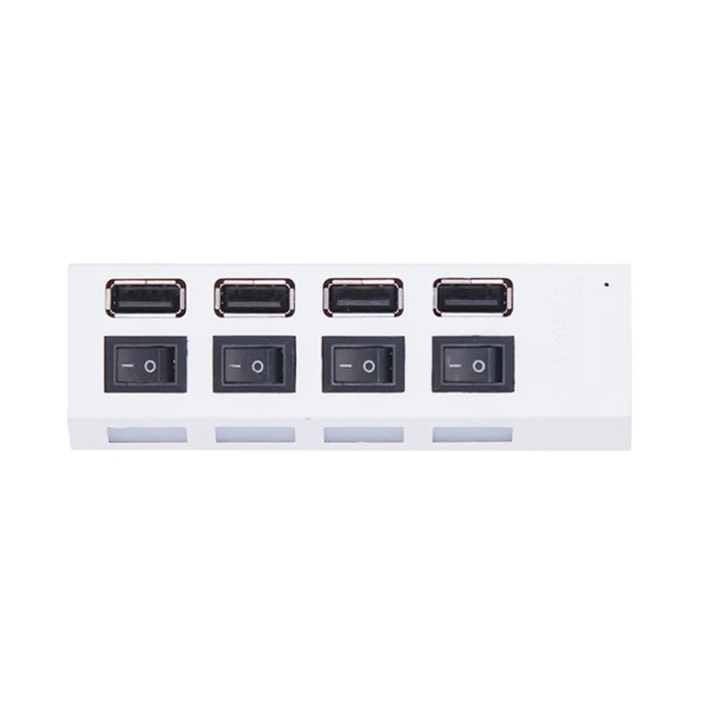 4-Port Usb 2.0 Hub One Drag Four Splitter Hub Plug And Play Mini Small Socket Hub /Usb 4-Port Splitter