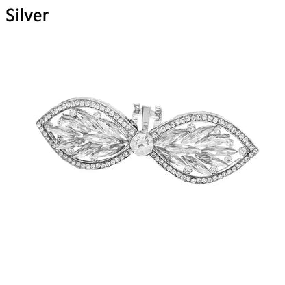 1PC Shiny Crystal Shoes Decorations Clip Women High Heel Rhinestone Charm Buckle Bag Pendant Brooch Wedding Bride Accessories