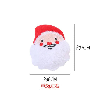 Pet Dog Plush Noise Chewing Toy Santa Elk Gingerbread Man Donut Cat Dog Christmas Series Cartoon Cute Puzzle Supplies