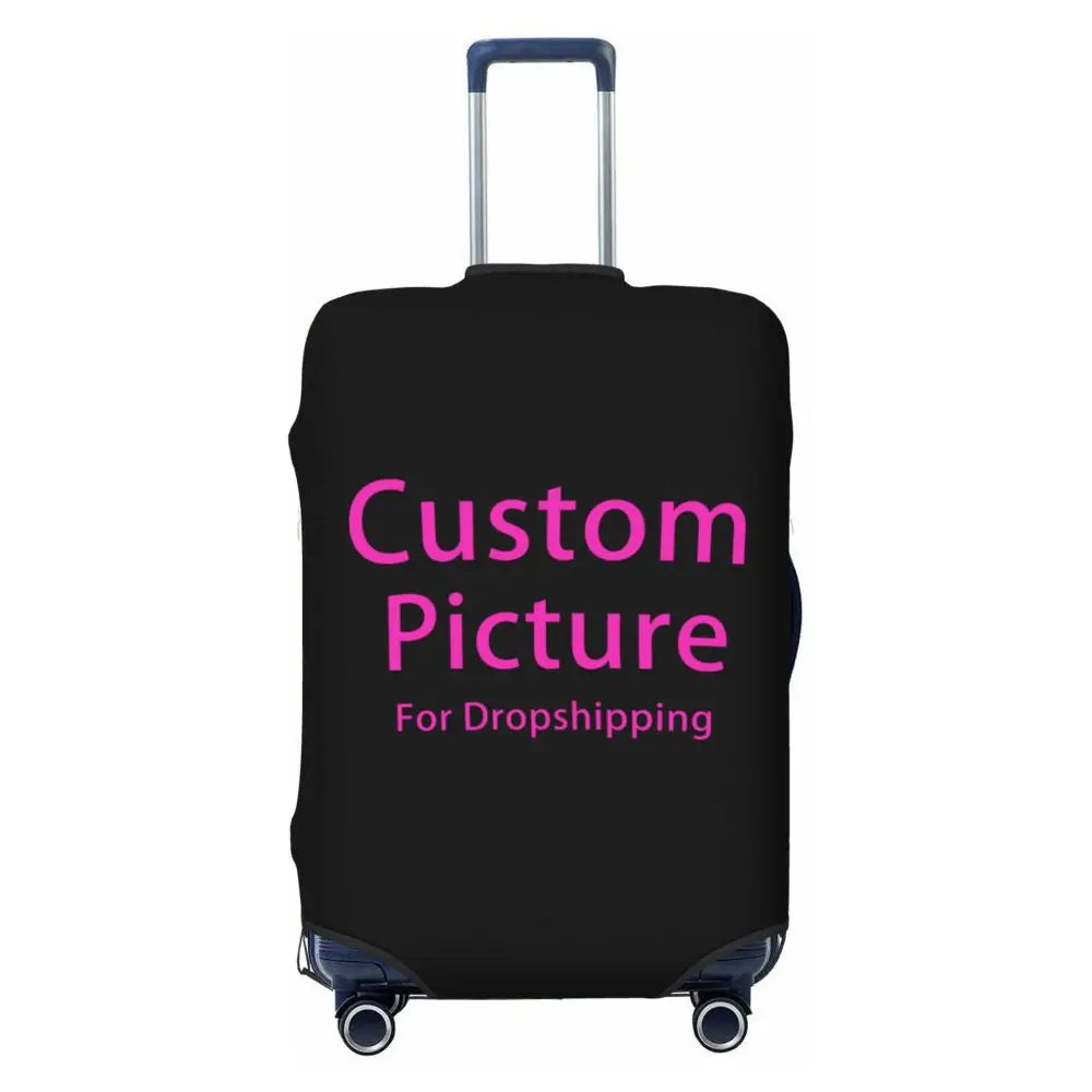 Custom Personalized Custom Photo Logo Luggage Cover Cute Customized DIY Print Suitcase Protector Covers Suit For 18-32 inch