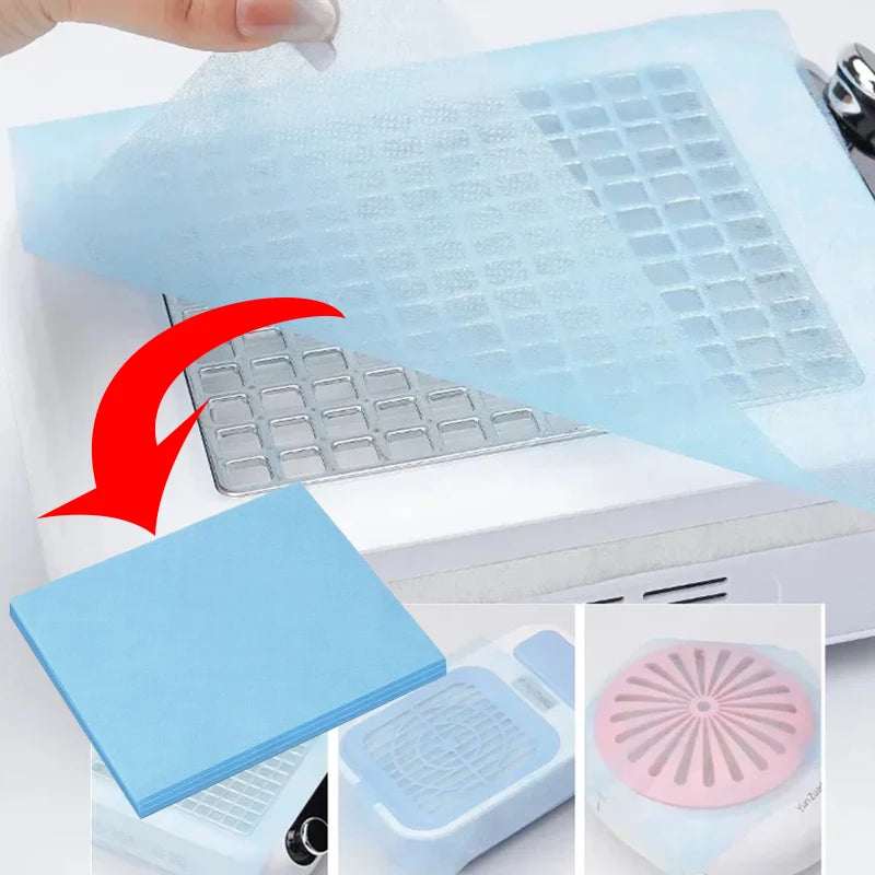 100pcs Nail Vacuum Clean Collector Filter Paper Dustproof Replace Nail Vacuum Clean Filter Paper Manicure Machine Dust Accessory