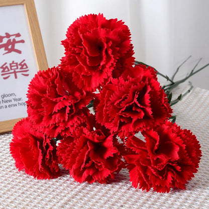 Simulation Carnation Bouquet Living Room Table Home Decoration Wedding Fake Flower Artificial Flower Mother's Day Gift