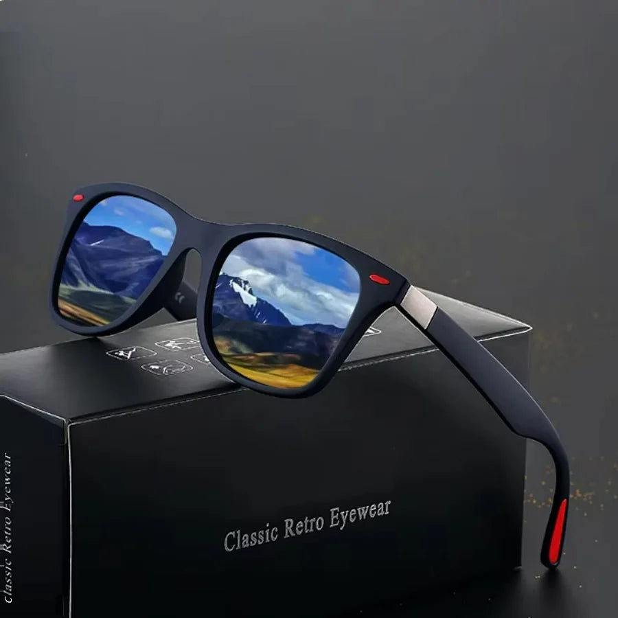 Fashion Vintage Square Unisex Driving Fishing Sunglasses Men Women Luxury Brand Designer Sun Glasses Anti-Glare Eyewear UV400