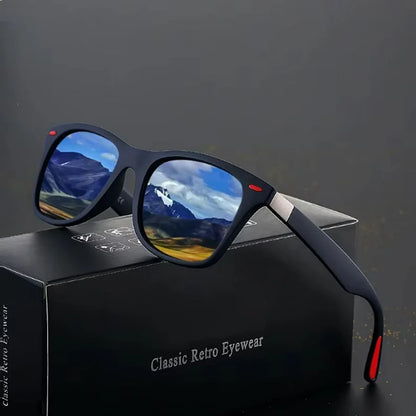 Fashion Vintage Square Unisex Driving Fishing Sunglasses Men Women Luxury Brand Designer Sun Glasses Anti-Glare Eyewear UV400