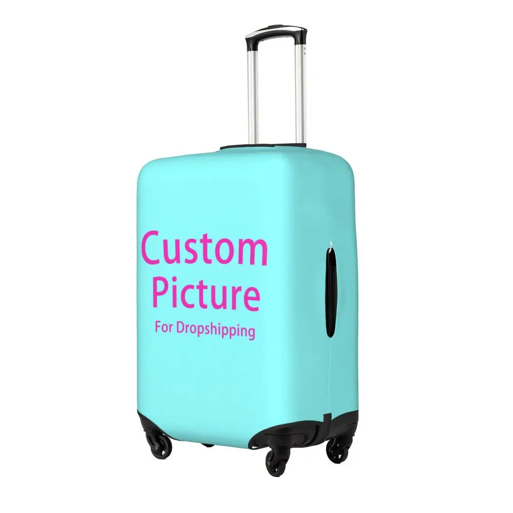 Custom Personalized Custom Photo Logo Luggage Cover Cute Customized DIY Print Suitcase Protector Covers Suit For 18-32 inch