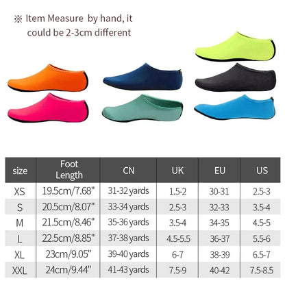 Non-Slip Unisex Water Shoes Swimming Diving Socks Summer Aqua Beach Sandal Flat Shoe Seaside Sneaker Socks Slipper for Men Women