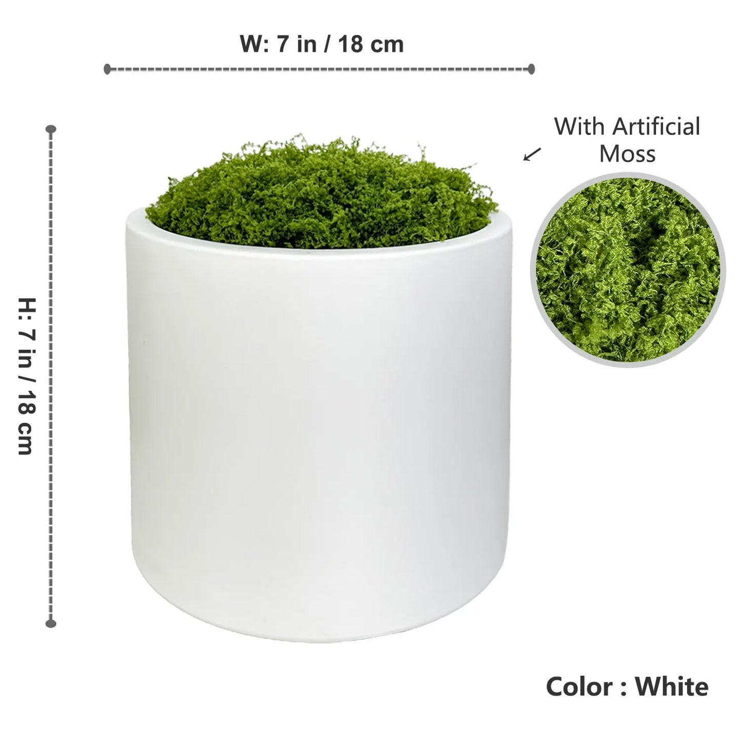 Plant Pot Home for Decoration White Imitation Ceramic Plastic Flower Pot Plants Nordic Wedding Decorative Dining Table Bedroom