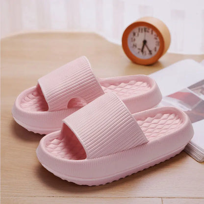 Women's Thick Platform Cloud Slippers EVA Soft Sole Pillow Slides Summer Beach Flip Flops Women Non Slip Bathroom Home Slippers