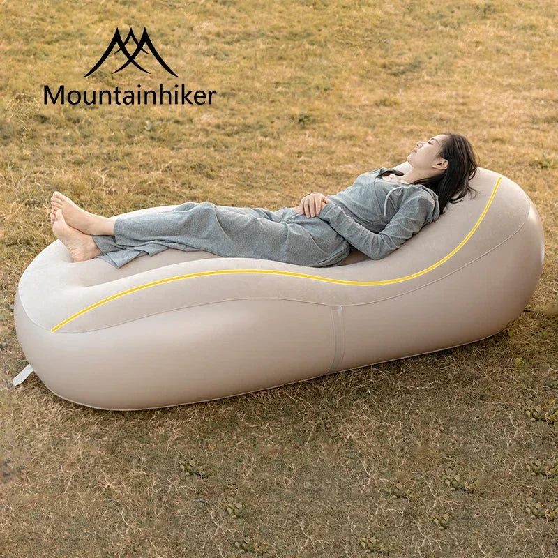 MOUNTAINHIKER Fast Inflatable Air Sofa Bed Outdoor Portable Air Mattress Lazy Camping Automatic Inflatable Sleeping Mat Uptaded