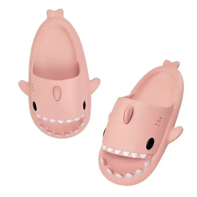 2023 New Summer Shark Slippers Women Slides Men Bathroom Flip Flops Home Anti-Skid Flat Shoes Outdoor Children's Funny Sandals