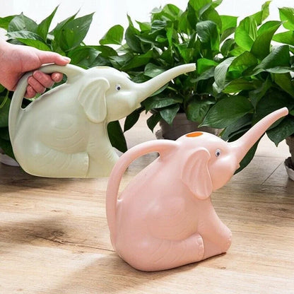 Cute Plastic Elephant Shape Watering Pot Can Plant Outdoor Irrigation Home Accessories Gardening Tools Equipment Garden Supplies