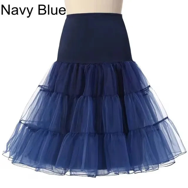 Fast Shipping Free 50s Cosplay Petticoat Rockabilly Dress Crinoline for Woman Wedding Bridal Underskirt Rockabilly Tutu