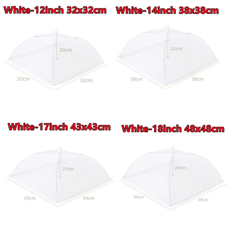 4-1PC Food Covers Mesh Foldable Kitchen Anti Fly Mosquito Tent Dome Net Umbrella Picnic Protect Dish Cover Kitchen Accessories