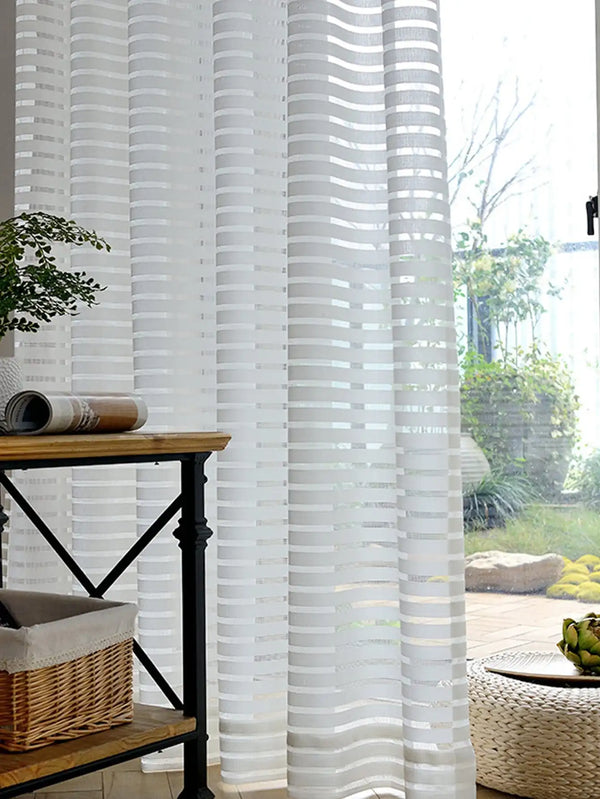 1PC Plain European Style Straight  Curtains for Living Room Finished Window Curtains for Bedroom