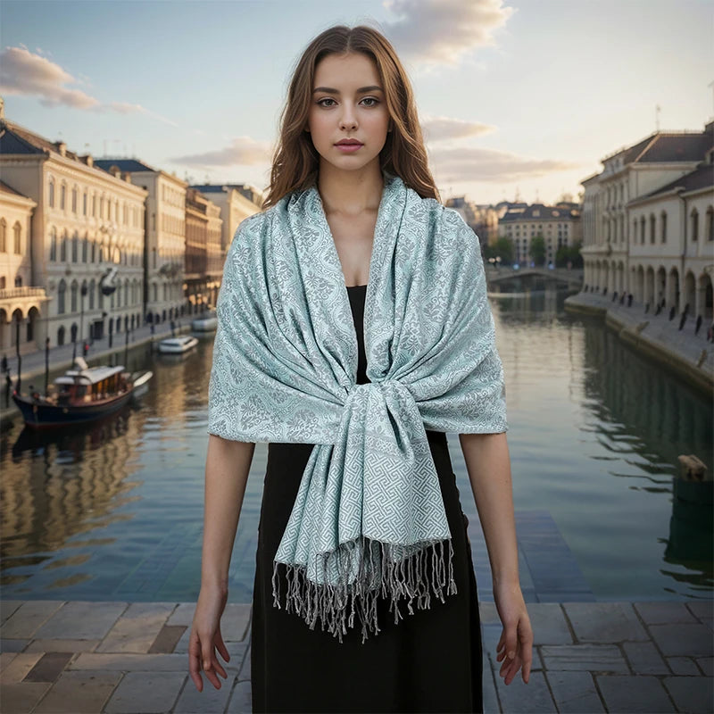 2024 Luxury Thick Cashmere Scarf Women Print New Wraps Pashmina Travel Poncho Warm Blanket Winter Bufanda Shawl Female Stoles