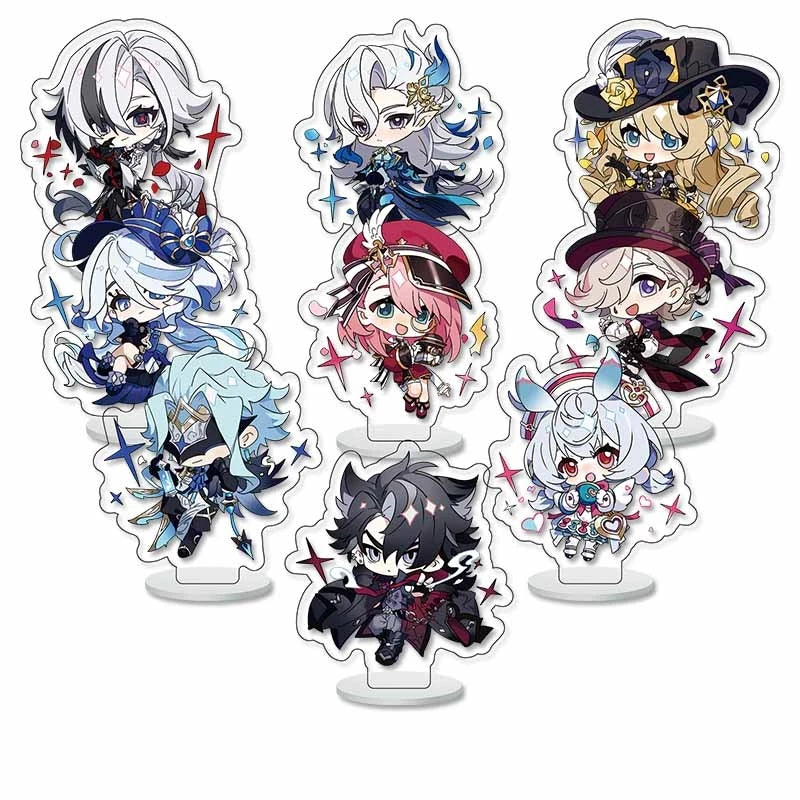 9pcs/Set Grandmaster of Demonic Cultivation Arcylic Stand Cosplay Figure Keyring Jewelry Mo Dao Zu Shi Fuuny Acrylic Key Chain