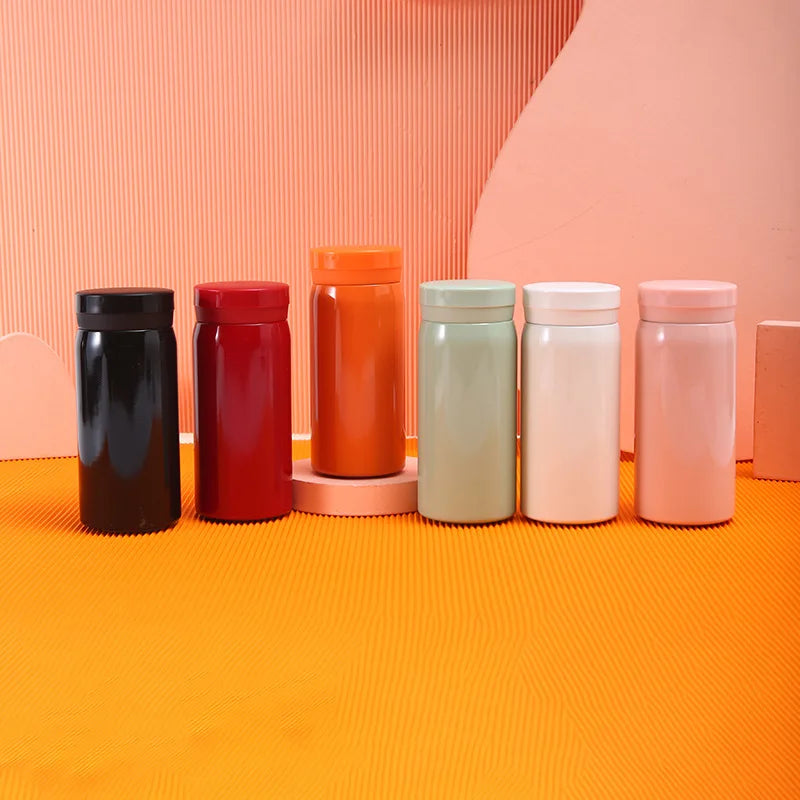 Mini Cute Vacuum Flask Coffee Tea Milk Thermos Stainless Steel Travel Drink Water Bottle Ultra-compact Insulated Thermos Cups