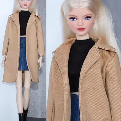 11.5" Fashion Doll Elegant Party Clothes Jacket Pants Dresses Plush Coat For 30cm Doll Casual Wear Skirt for 1/6 BJD Dolls