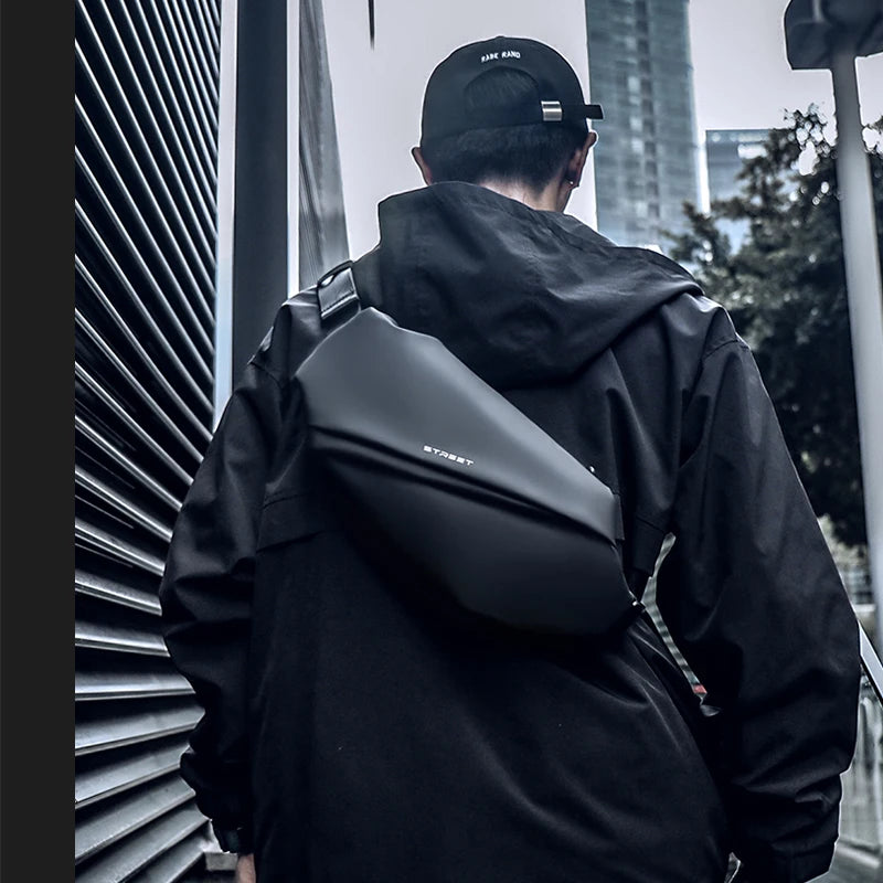 Sling Bag for Men Shoulder Backpack Small Cross Body Chest Sling Backpack Travel Hiking Waterproof Casual Fashion Chest Bag