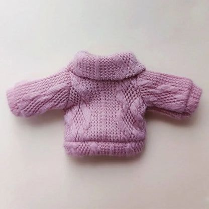 1/11 1/12 OB11 Doll Sweater Mini Knitted Sweater Kids DIY Handmade Top Casual Dress Multicolored Dressing Clothes Doll Accessory