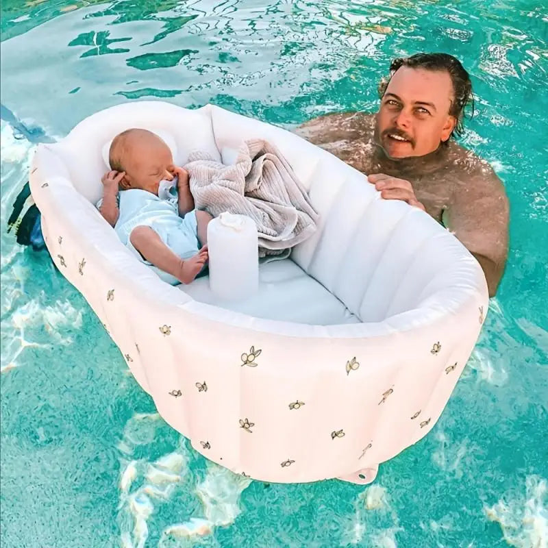 90x55x30cm Portable Inflatable Swimming Pool Thickened Round Foldable Petal Pool Household Baby Bathing Pool Baby Tubs