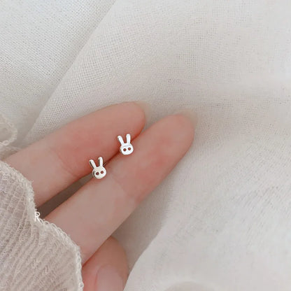 New Heart Stud Earrings for Women Hypoallergenic Daily Wear Minimalist Cute Star Silver Color Ear Girls Pierc Jewelry Gifts