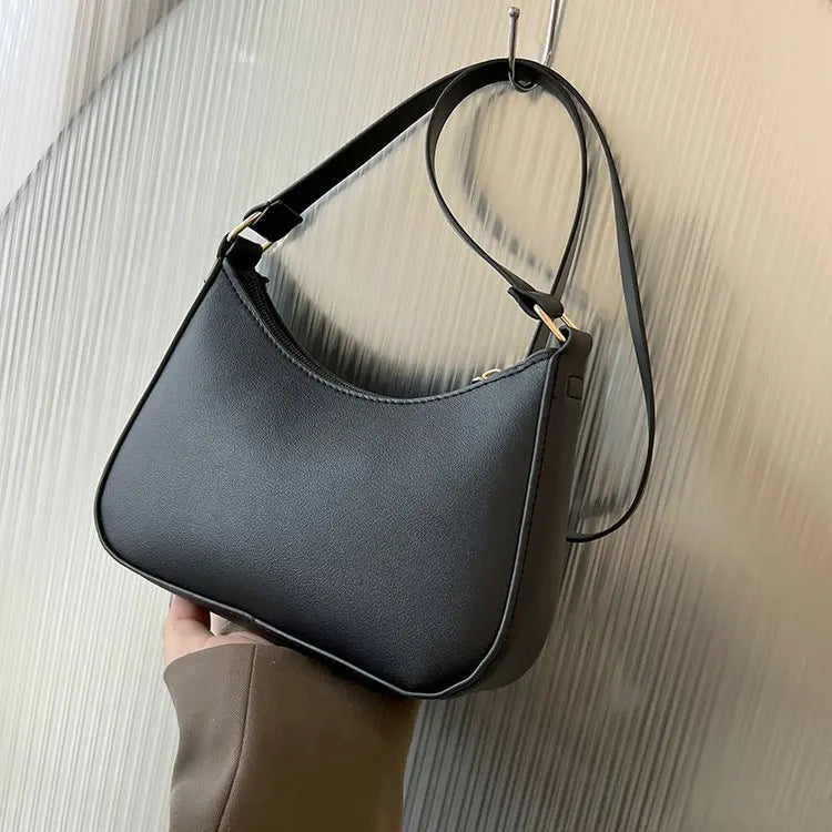 Women's Handbag Solid Shoulder Bag Casual PU Leather Square Bag Female Handbag Daily Underarm Bag Gilrs Shopping Purse bolsa