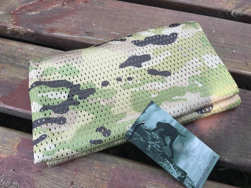 Camouflage Mesh Scarf Outdoor Jungle Muffler Breathable Headband Tactical Outdoor Climbing Sport Accessories Hot Scraf New Camo