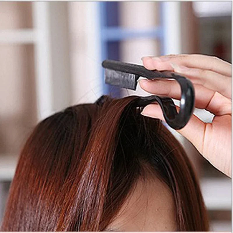 Comb Hairdressing V-Comb Messy Hair Finishing Straightening Splint Comb - Hair Styling Tool Clip special for  hair wigs