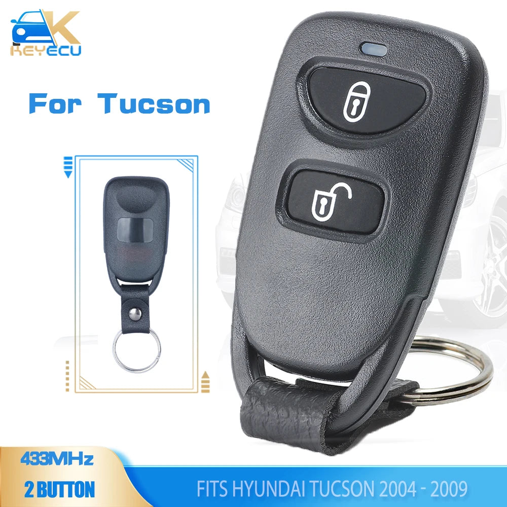 KEYECU 95430-2E100 for Hyundai Tucson 2004 2005 2006 2007 2008 2009 Remote Key Fob 2 Button 433MHz