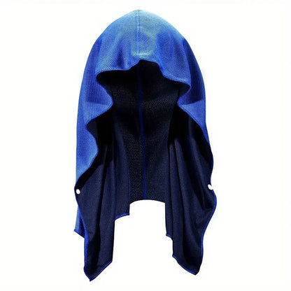 Quick Drying Sports Towel U-shaped Hoodie Cooling Towel Sun Protection Beach Towel for Camping Gym Swimming Running Yoga