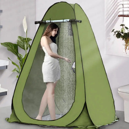 Outdoor Popping Shower Tent Beach Camping Hiking Portable Changing Mobile Toilet Instant Tent Sun Shelter