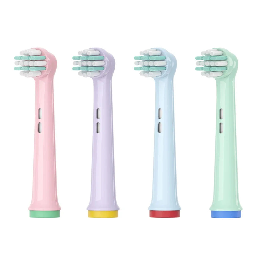 4 Pcs Suitable for  Oral Bi electric children's toothbrush head EB-10A Brauo soft bristles children3744/D100K 4510K d10 d12