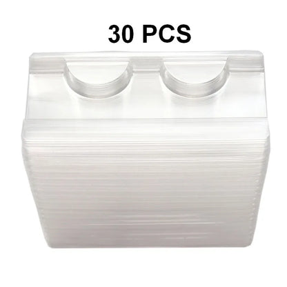 10/500pcs wholesale plastic clear lash tray mink lashes holder eyelash trays for eyelash packaging box package case bulk vendors