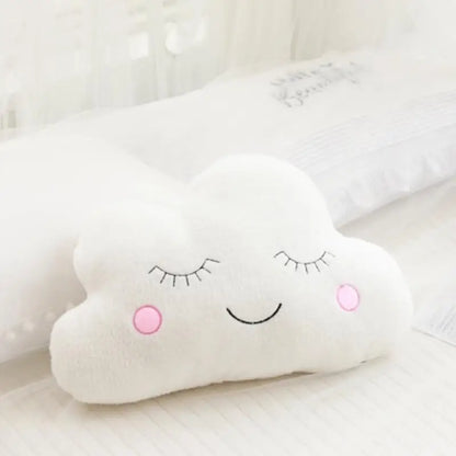 New Stuffed Cloud Moon Star Raindrop Plush Pillow Soft Cushion Toys For Children Baby Kids Girl Christmas Gift Room Car Decor