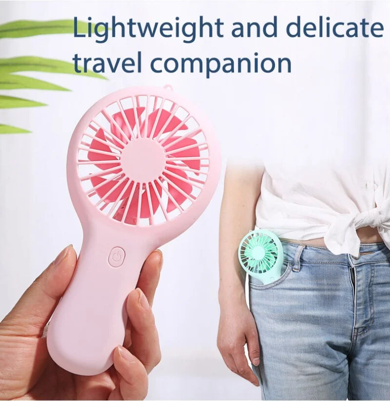 Handheld Small Fan Cooler Portable Small Usb Charging Fan Mini Silent Charging Desk Dormitory Office Student Gifts Long Enduranc