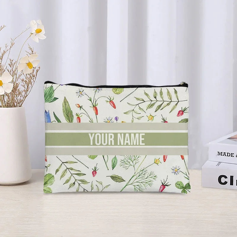 Custom Cosmetic Bag Trendy Women Handbag Luxury Wedding Bridesmaid Gift Name Purse Brand Side Bag for Ladies Travel Toilet Pouch