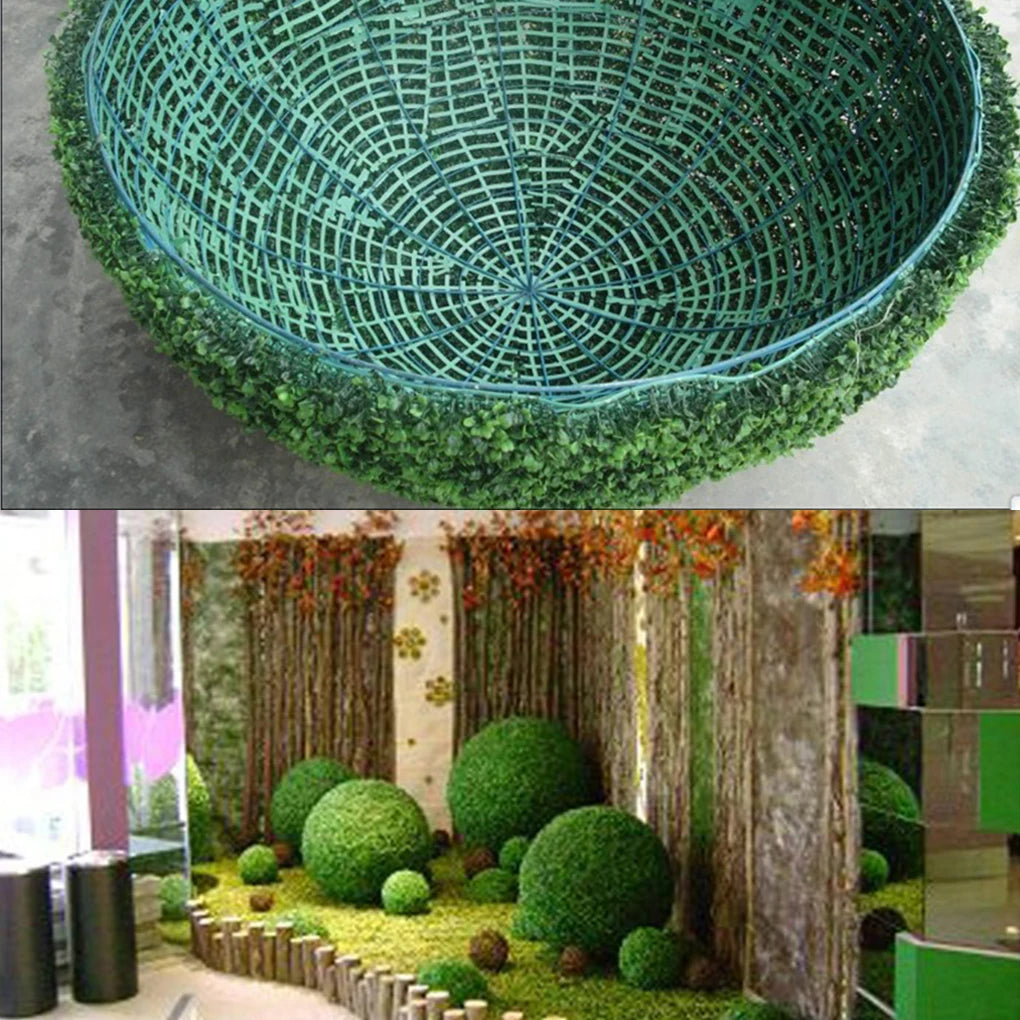 Indoor Or Outdoor Artificial Grass Dome Ball Plants Simulation Leave Grass Ball Eco-friendly green 40cm