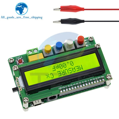 TZT LC-100A Digital LCD Capacitance Inductance Meter LC Meter 1pF-100mF 1uH-100H LCD Display High Precision Fully functional