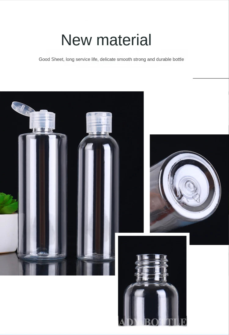 Wholesale30ml-120ml Refillable Transparent Empty Bottle Plastic Portable Bottle Travel Container Refillable Cosmetics Container