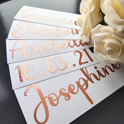 3pcs Vinyl Stickers Personalized Name Date Decal Lettering For Glass Decal Wedding Decor Custom Stickers Bridal Party Souvenirs