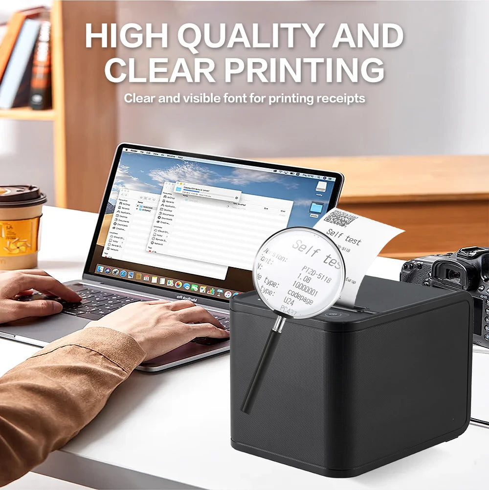 Thermal Receipt Printer  80T USB Printer 80mm Hand printer printer With Auto Cutter POS Printer Kitchen Printer