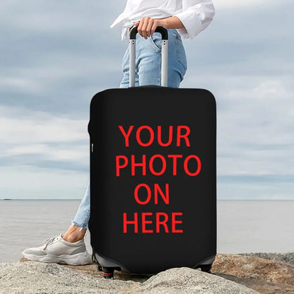 Custom Personalized Custom Photo Logo Luggage Cover Cute Customized DIY Print Suitcase Protector Covers Suit For 18-32 inch