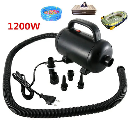 Powerful 1200W Air Pump Electric Inflatable Pump 220V-240V Inflation Deflation Compressor for Airboat Inflatable Sofa Bed