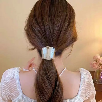 Metal Irregular Concave-Convex Lava Insert Hairpin for Women Retro High-Quality Ponytail Holder Hairpin Headdress