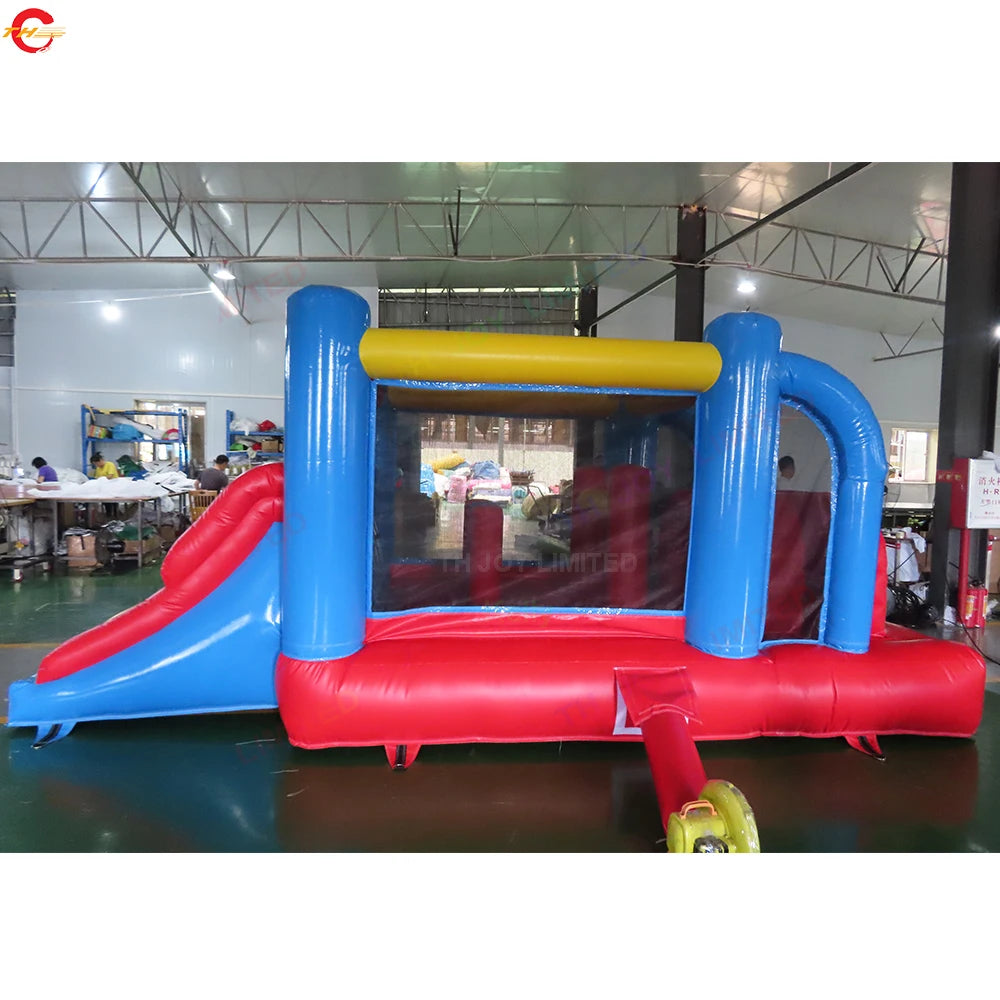 Fast Shipping 5.2x2.5m PVC Tarpaulin Inflatable Bouncer Cheap Inflatable Bouncy Castle Bounce House Toys with Slide